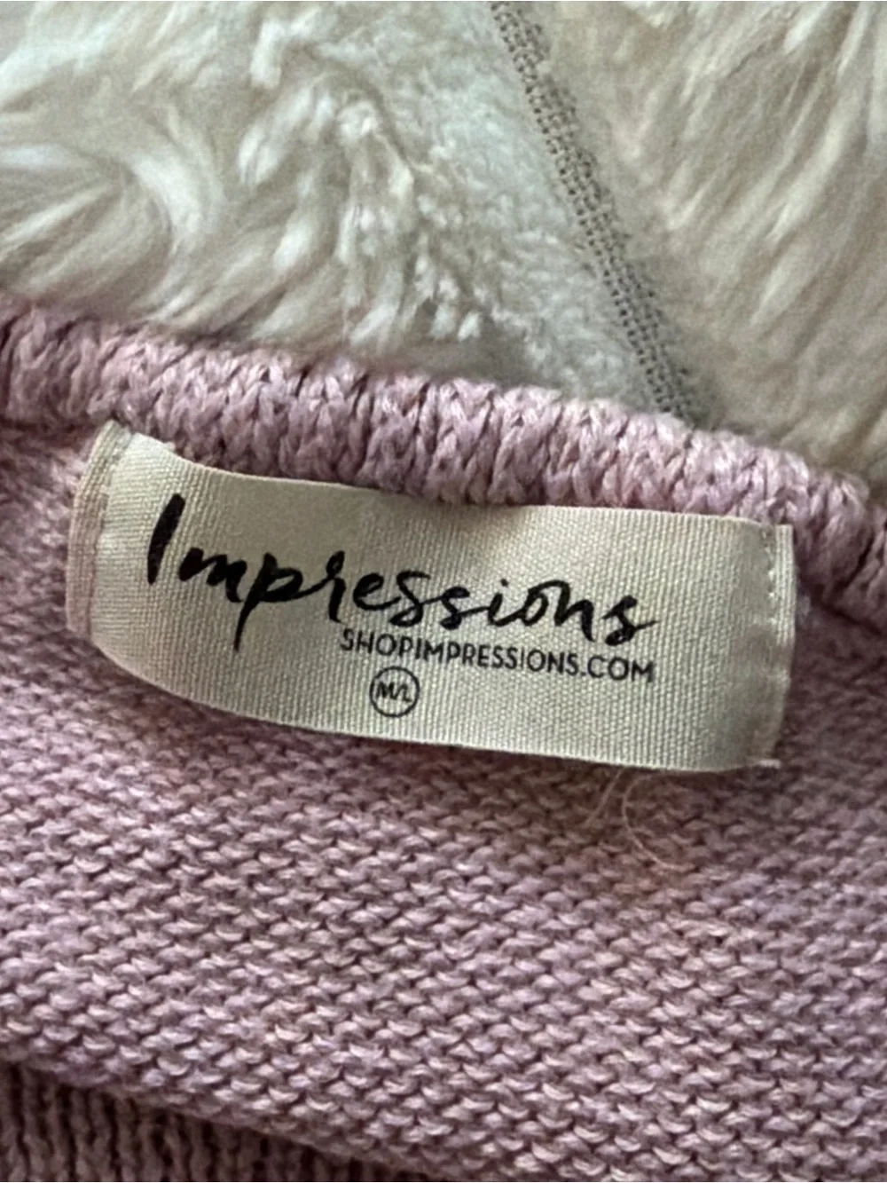 Impressions Lilac Knit Tank Top - Picture 3 of 3